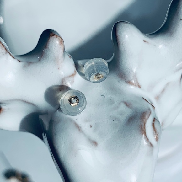 10KYG Sapphire-Emerald-CZ Crawler Earrings—NWOT - Picture 4 of 6